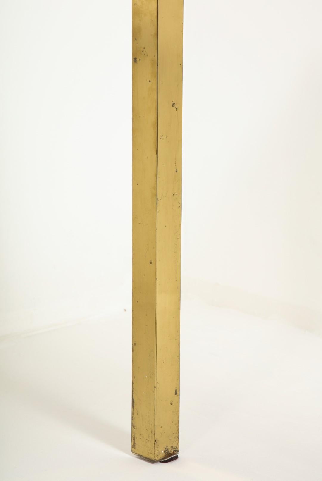 1970s Bauhaus Style Brass and Smoked Glass Dining Table 3