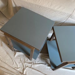1970's Bauhaus Style Painted Oak Tables