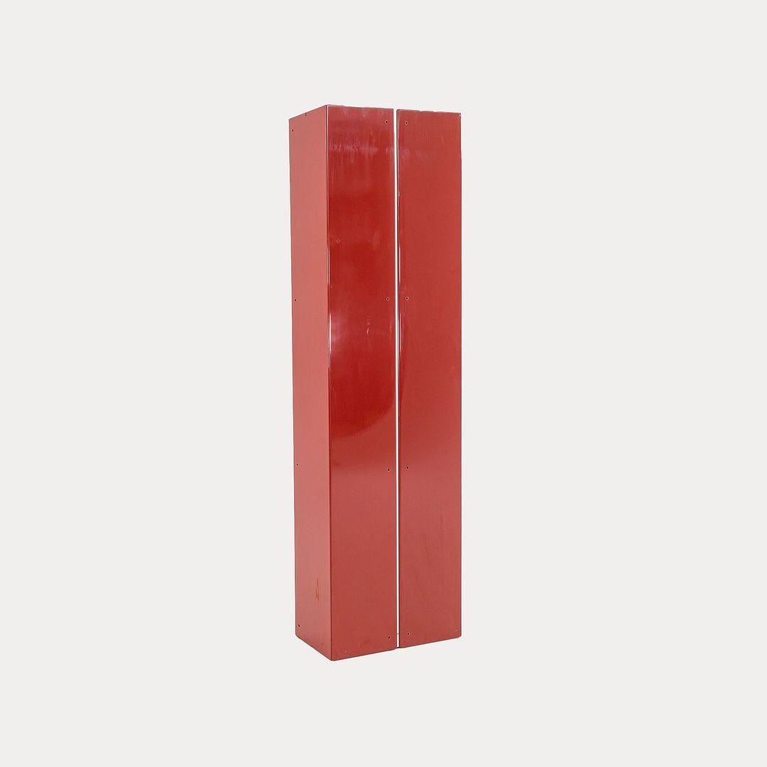 1970s B&B Italia Olinto Lacquered Cabinet w/ Glass Shelving by Kazuhide Takahama For Sale 3