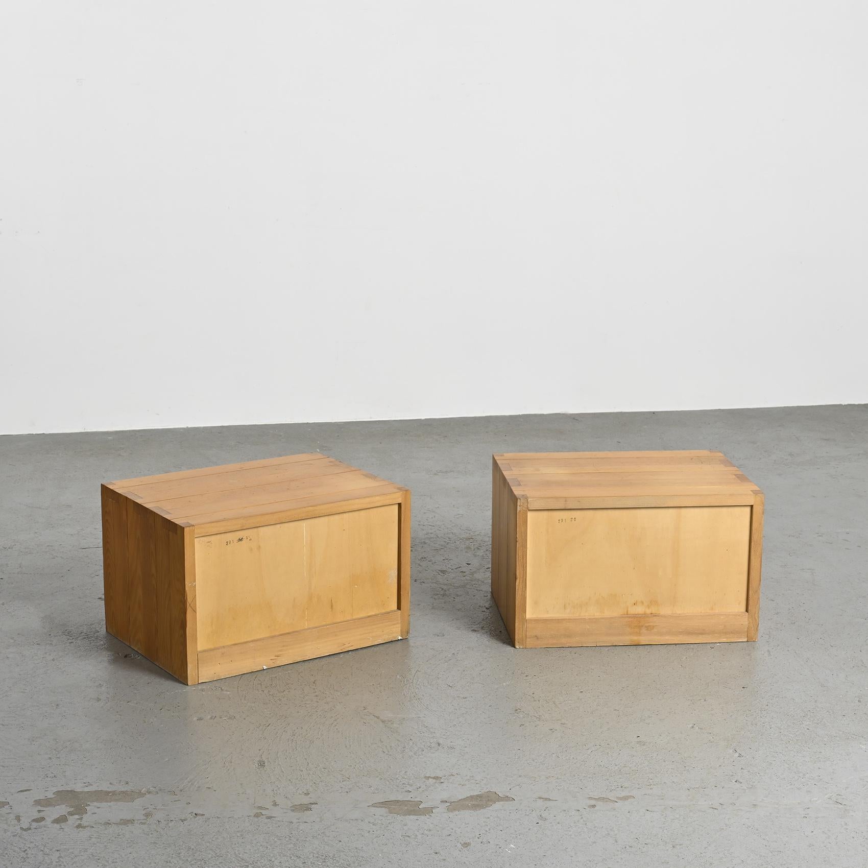 20th Century 1970s Bedside Cabinets by Maison Regain, France, Set of 2 For Sale