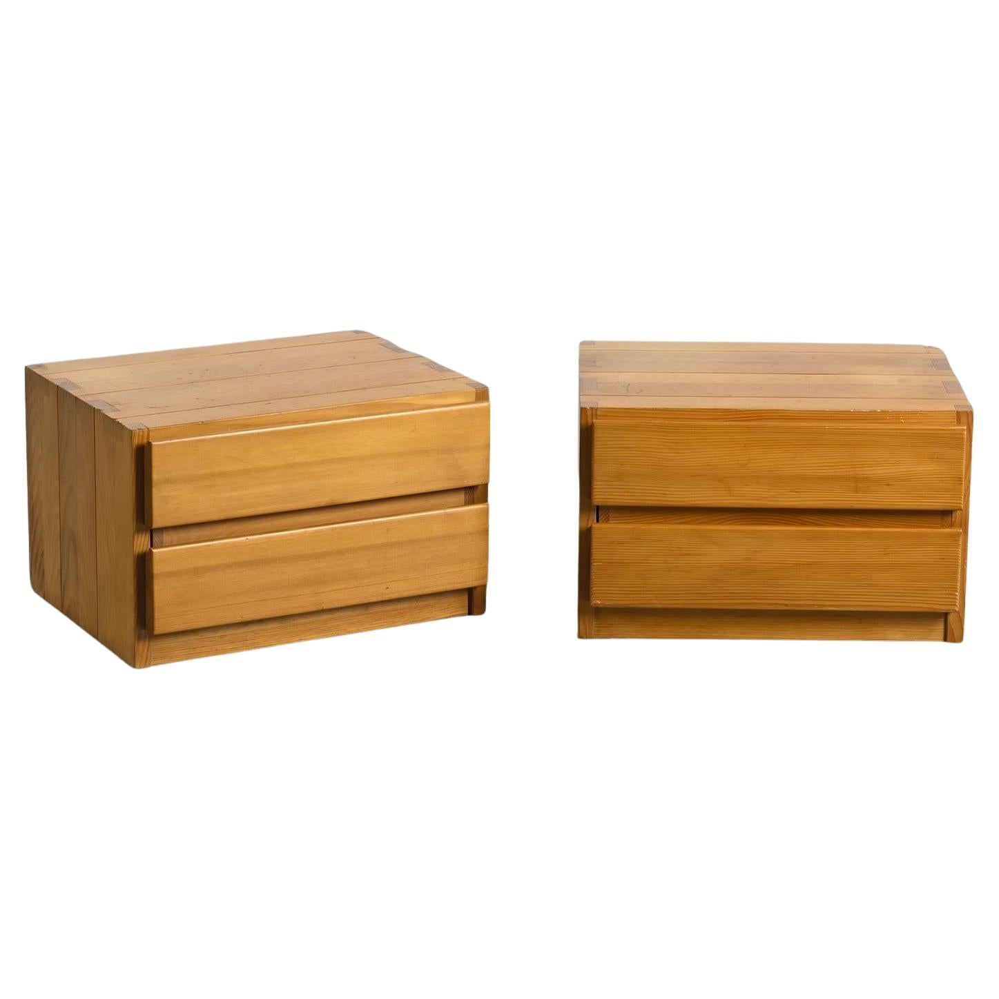 1970s Bedside Cabinets by Maison Regain, France, Set of 2