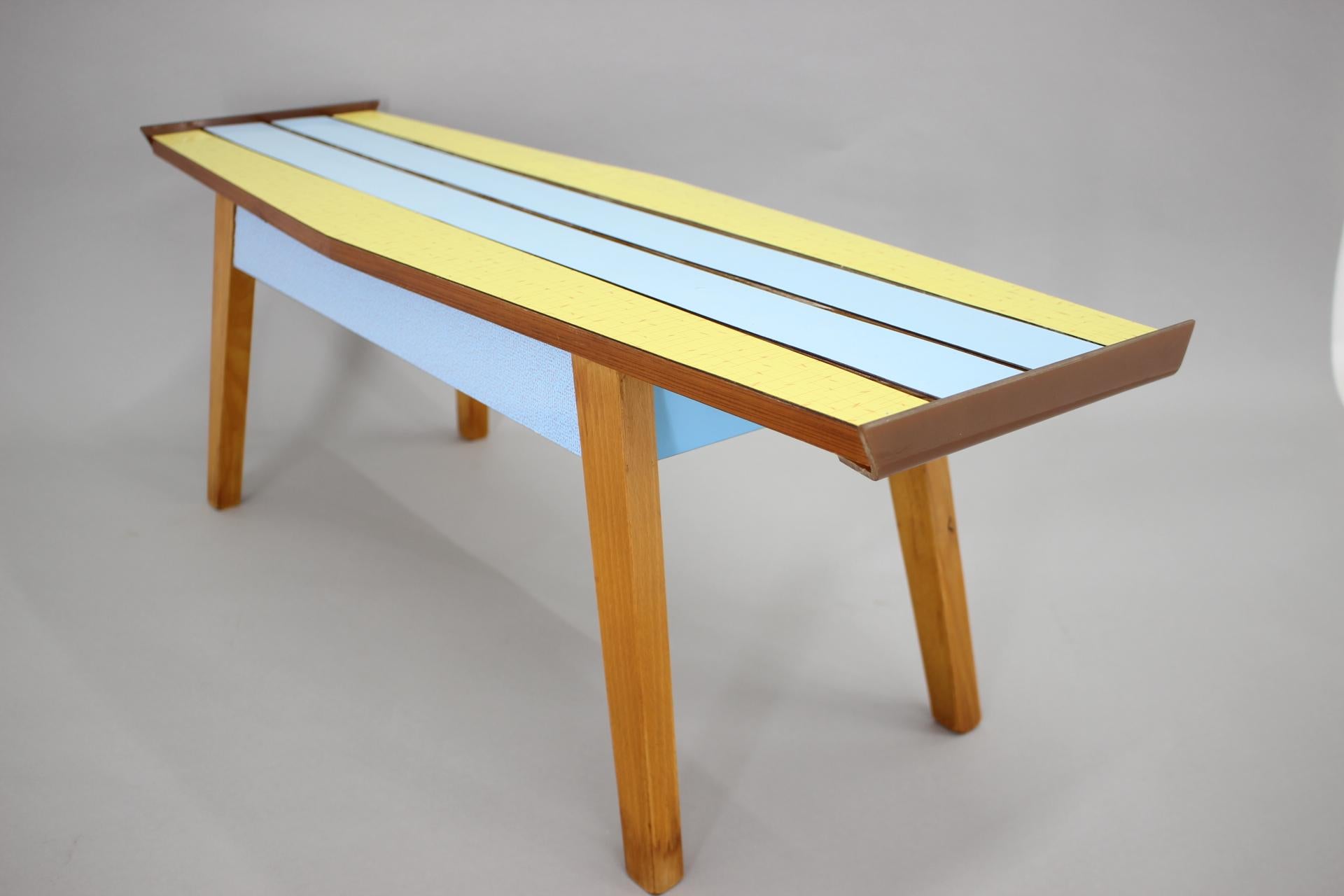 1970s Beech and Umakart Bench, Czechoslovakia In Good Condition For Sale In Praha, CZ