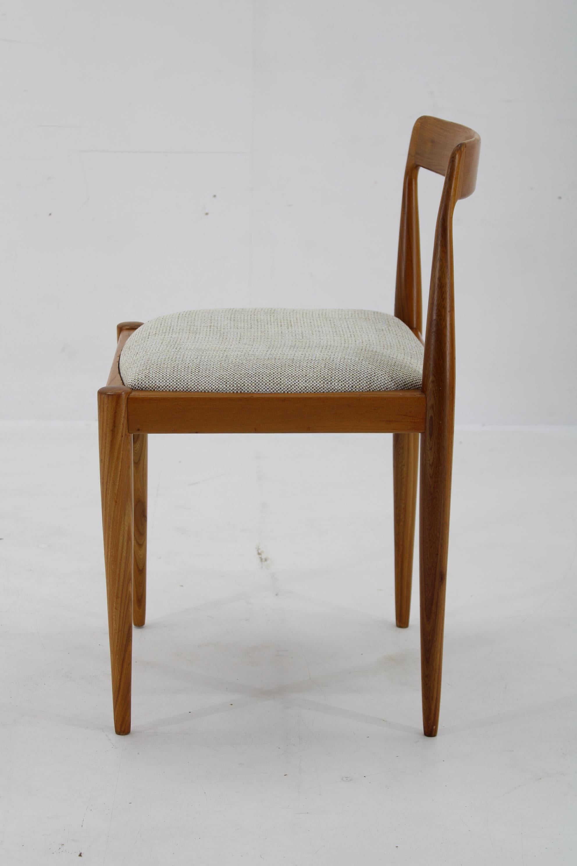 Tissu Chaise en hêtre de Drevotvar Jablonne, Tchécoslovaquie, années 1970 en vente