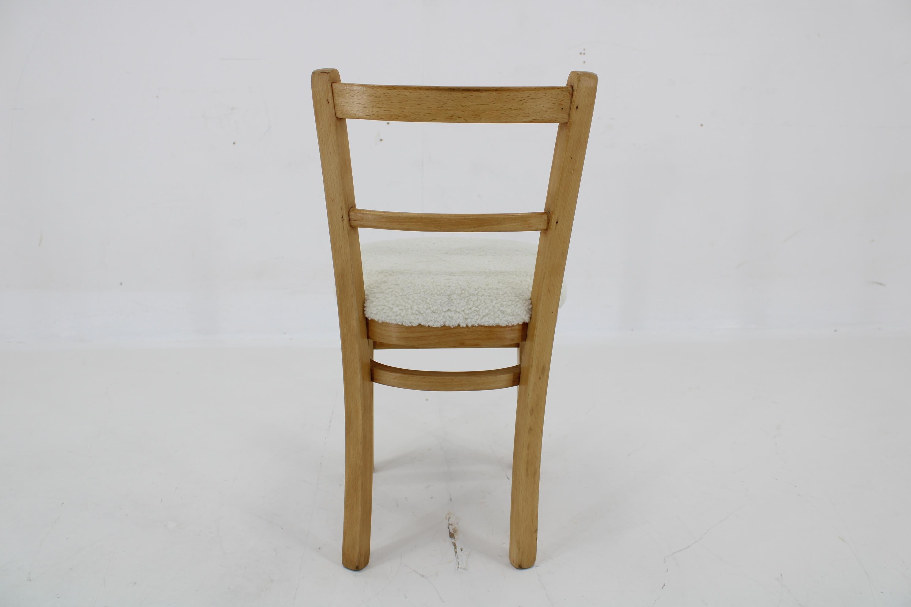 1970s Beech Children Chair, Restored For Sale 1