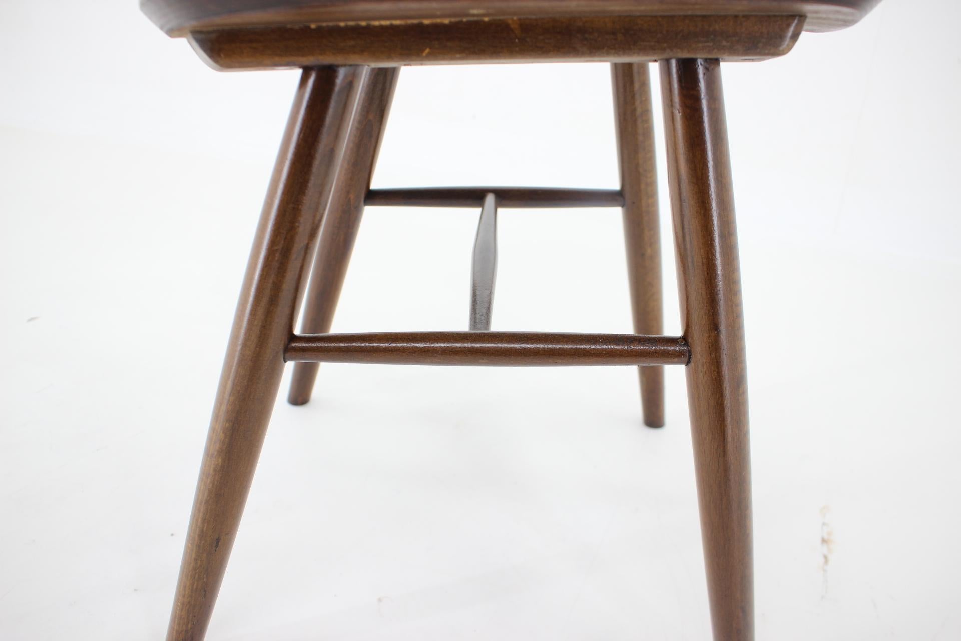 1970s Beech Dining Chair, Up to 12 Pieces, Czechoslovakia For Sale 1