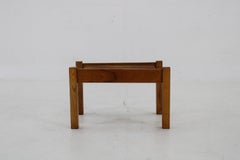 1970s Beech Flower Pot Stand , Czechoslovakia