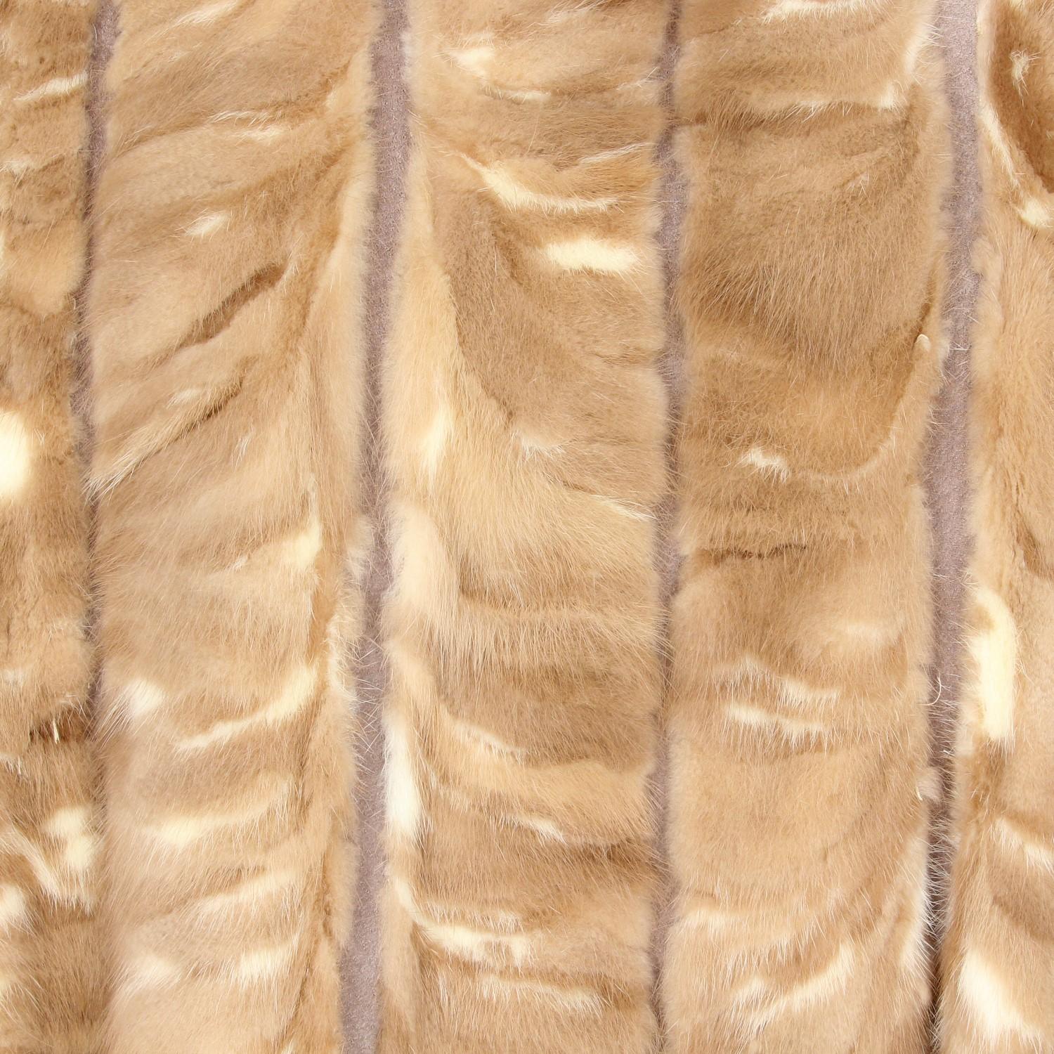 Brown 1970s Beech Marten Fur Coat For Sale