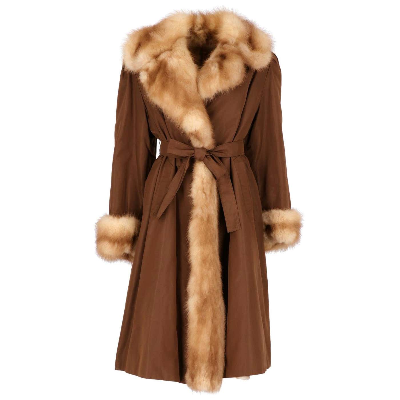 1970s Beech Marten Fur Coat For Sale at 1stDibs | 1970s fur coat ...