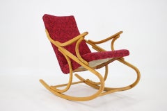 1970s, Beech Rocking Chair by Ton, Czechoslovakia