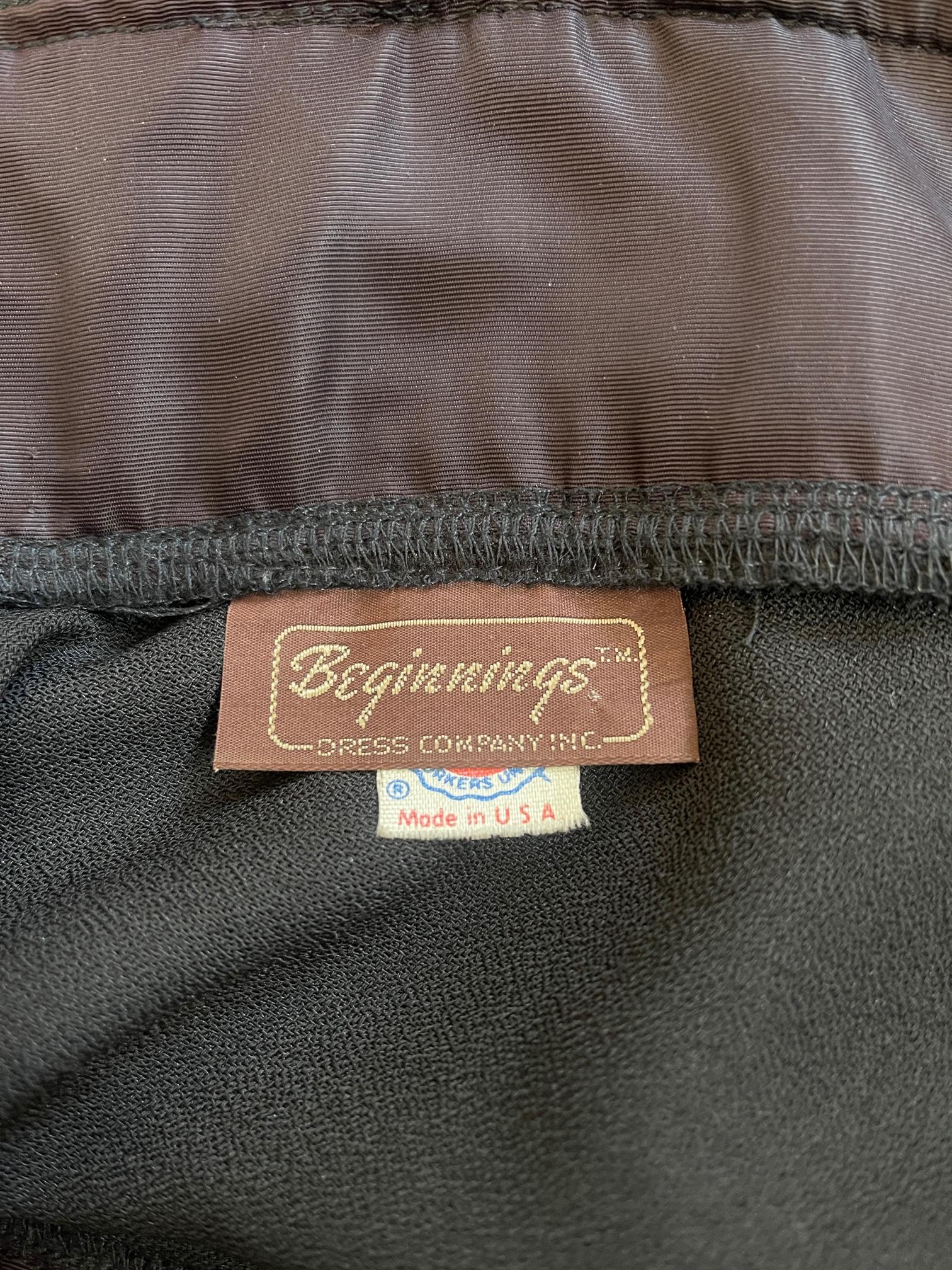 1970 Beginnings - Robe colonne à bretelles spaghetti avec nœud Pour femmes en vente