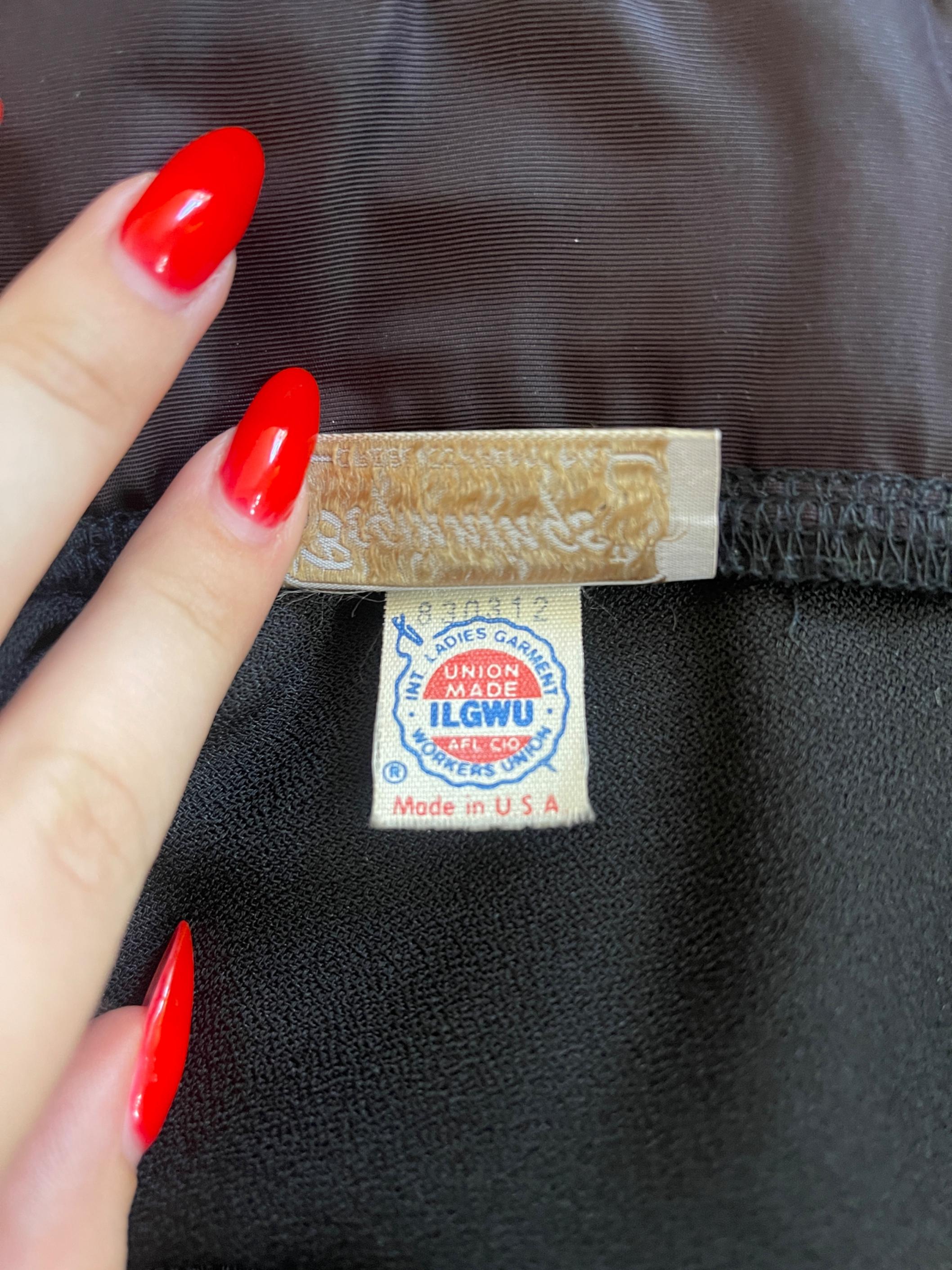 1970 Beginnings - Robe colonne à bretelles spaghetti avec nœud en vente 1