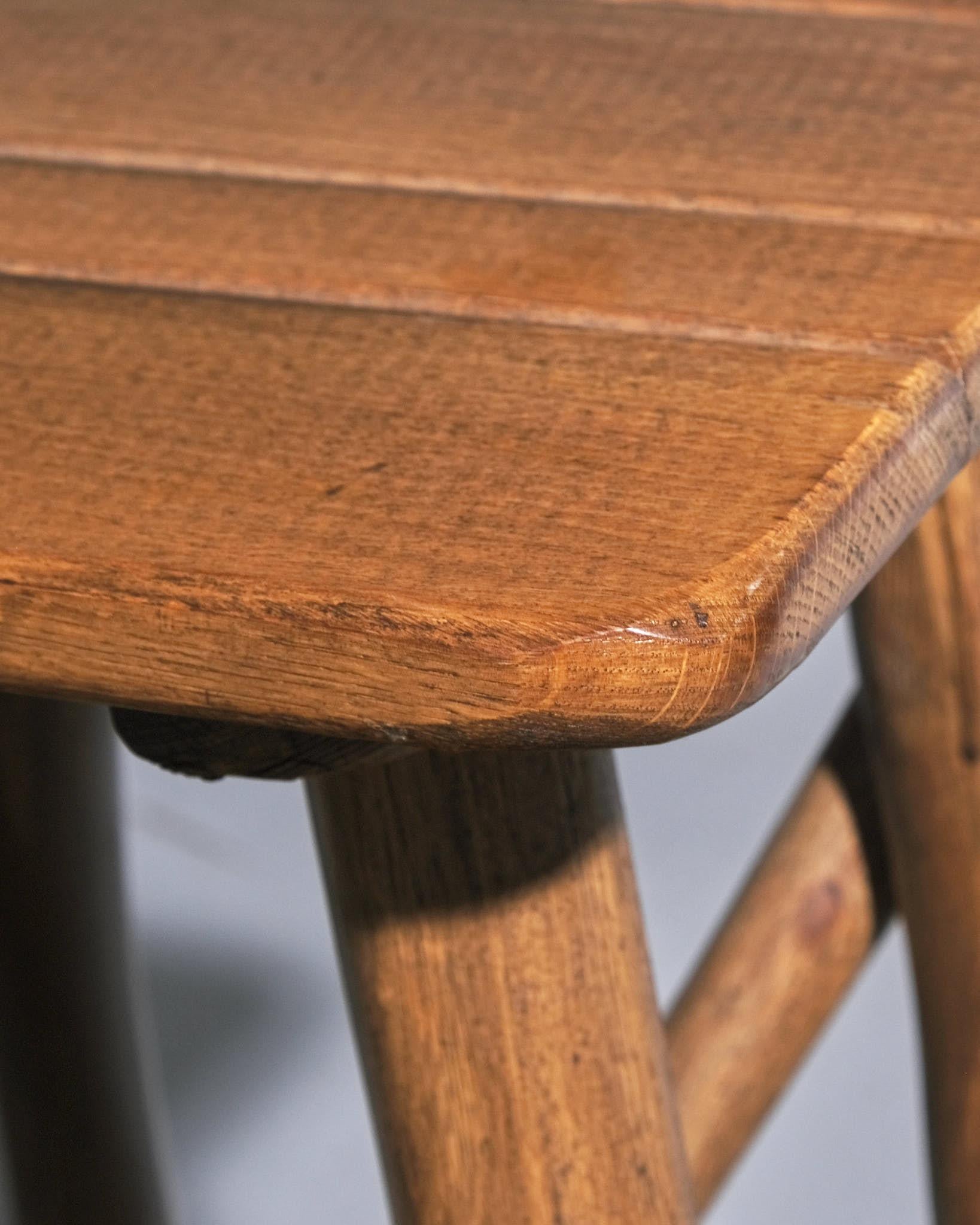 Mid-20th Century 1970s Belgian Adirondack Style Stool For Sale