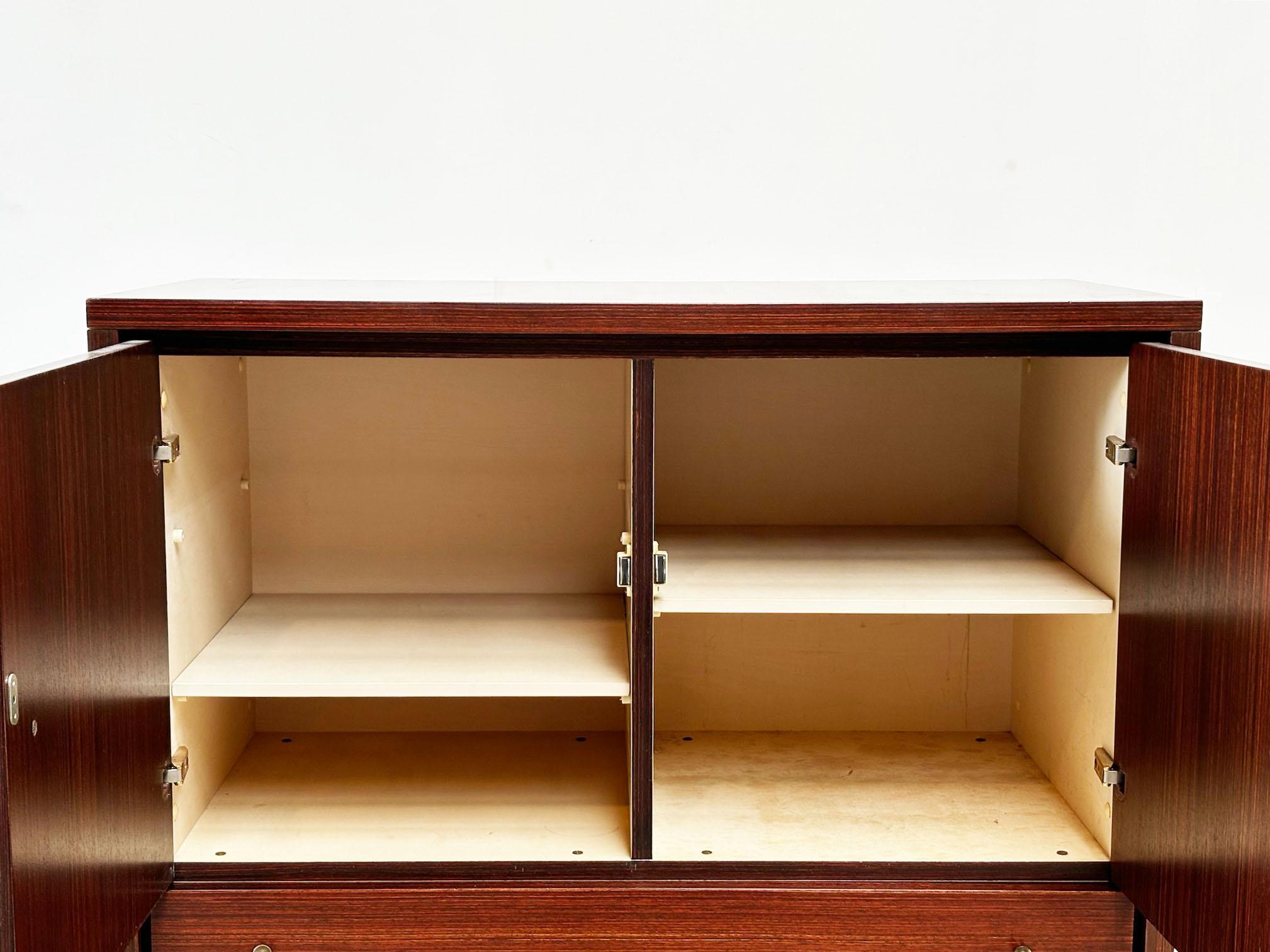 Oak 1970's Belgian bar / storage cabinet For Sale