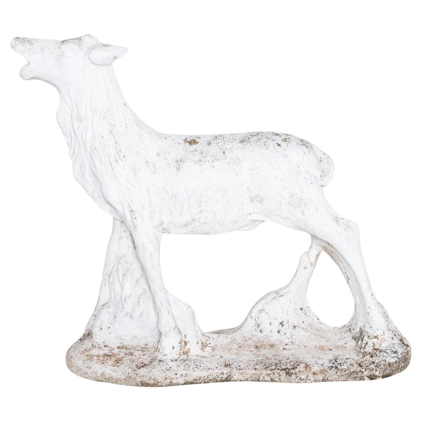 1970s Belgian Concrete Deer For Sale