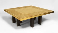 Lova Creations Tavolino quadrato moderno belga in ottone acidato