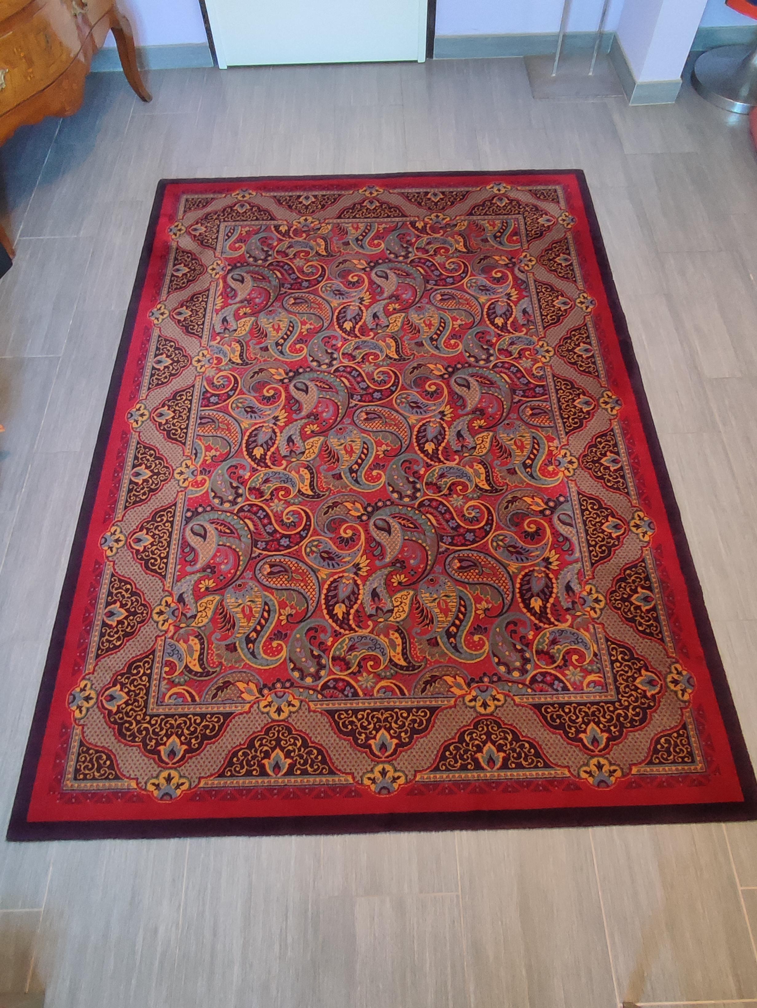 1970s Belgian Pure Wool Carpet – Louis de Poortere For Sale 4