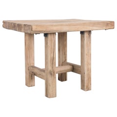 1970s Belgian Wooden Side Table