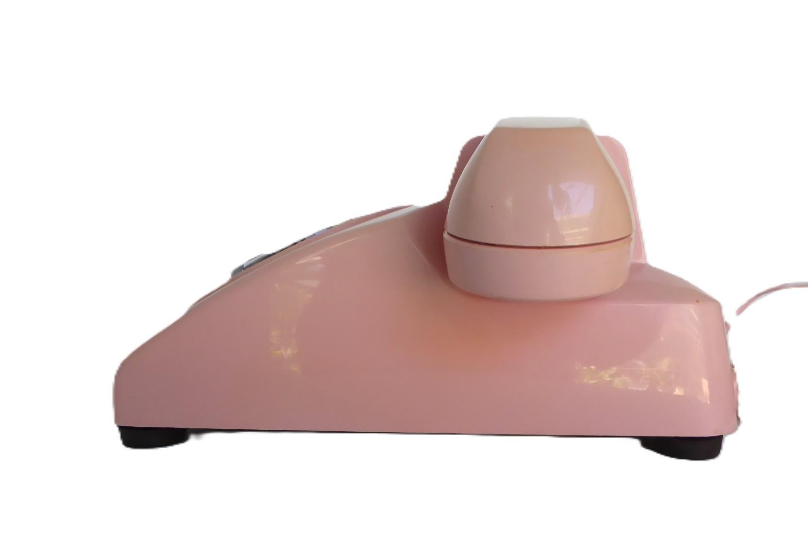 1970s Bell System by Western Electric Barbie Rosa Escritorio Teléfono Rotativo EE.UU. finales del siglo XX en venta