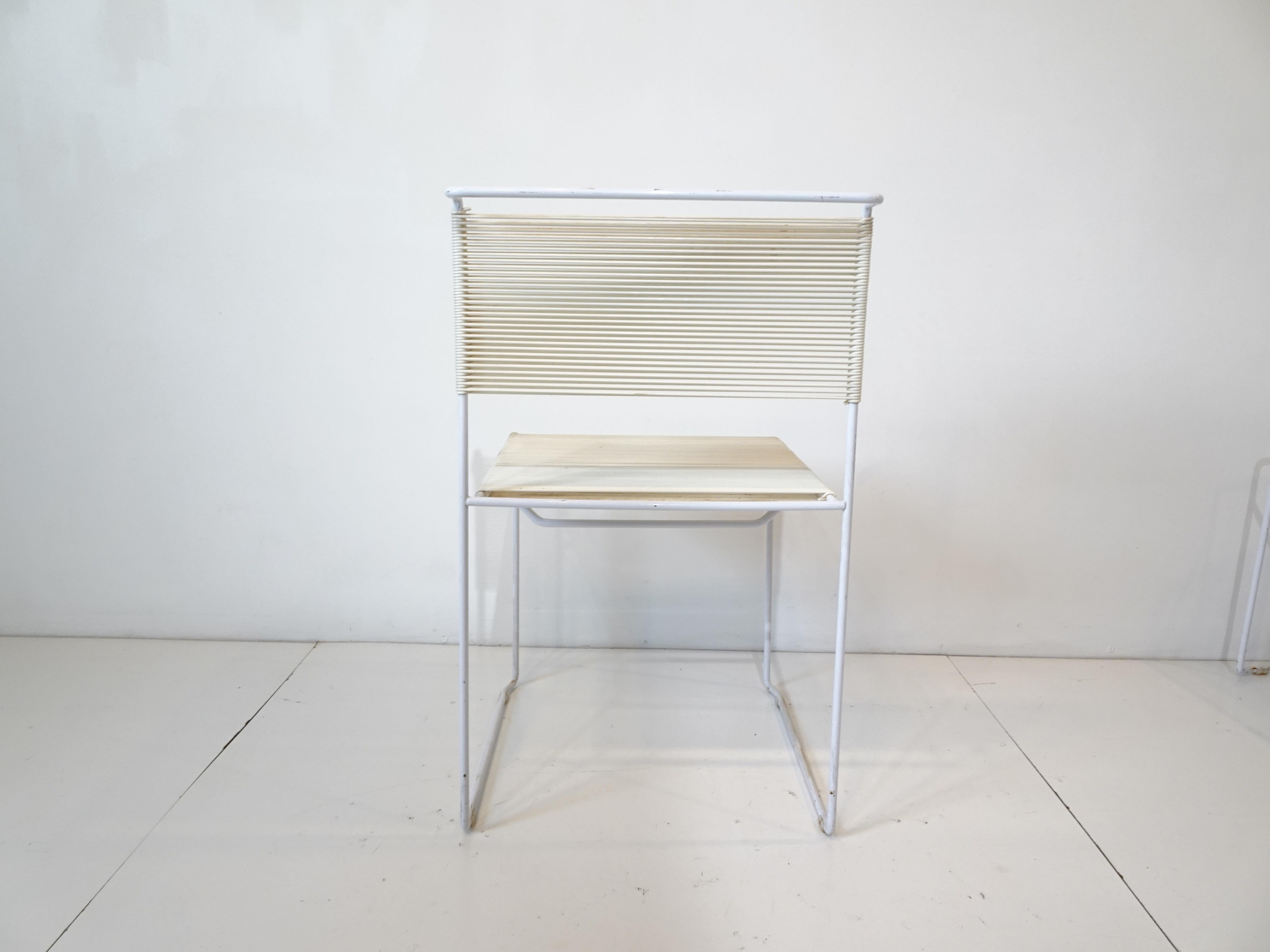 20th Century 1970's Belotti Spaghetti Dining Chair Italy For Sale