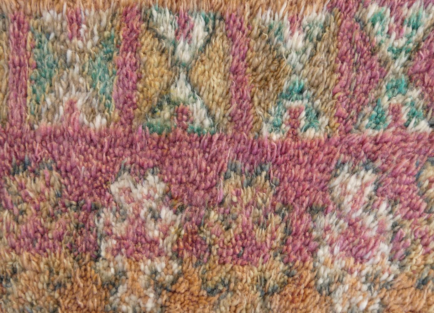 Tissé à la main 1970 Beni Mguild Marocain Tapis Boujad 6'4 X 9'4 en vente