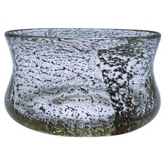 Vintage 1970s Benny Motzfeldt (1909-1996) for PLUS Norway, Scandinavian Art Glass Bowl