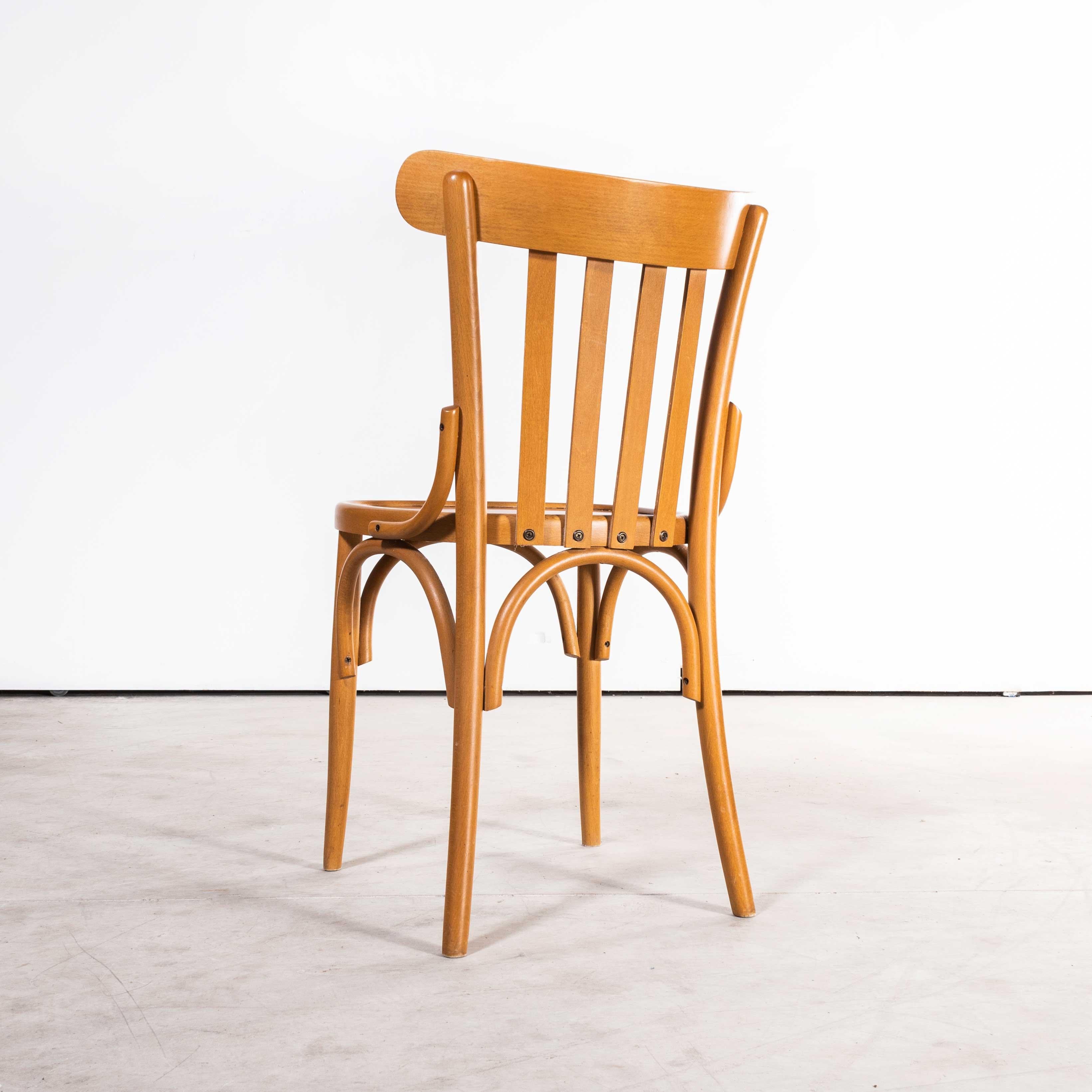 1970's Bentwood Honey Beech  Bentwood Dining Chairs, Set of Fifteen For Sale 3