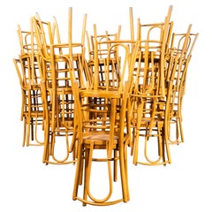 1970's Bentwood Honey Beech Hoop Bentwood Chairs - Large Quantity Available