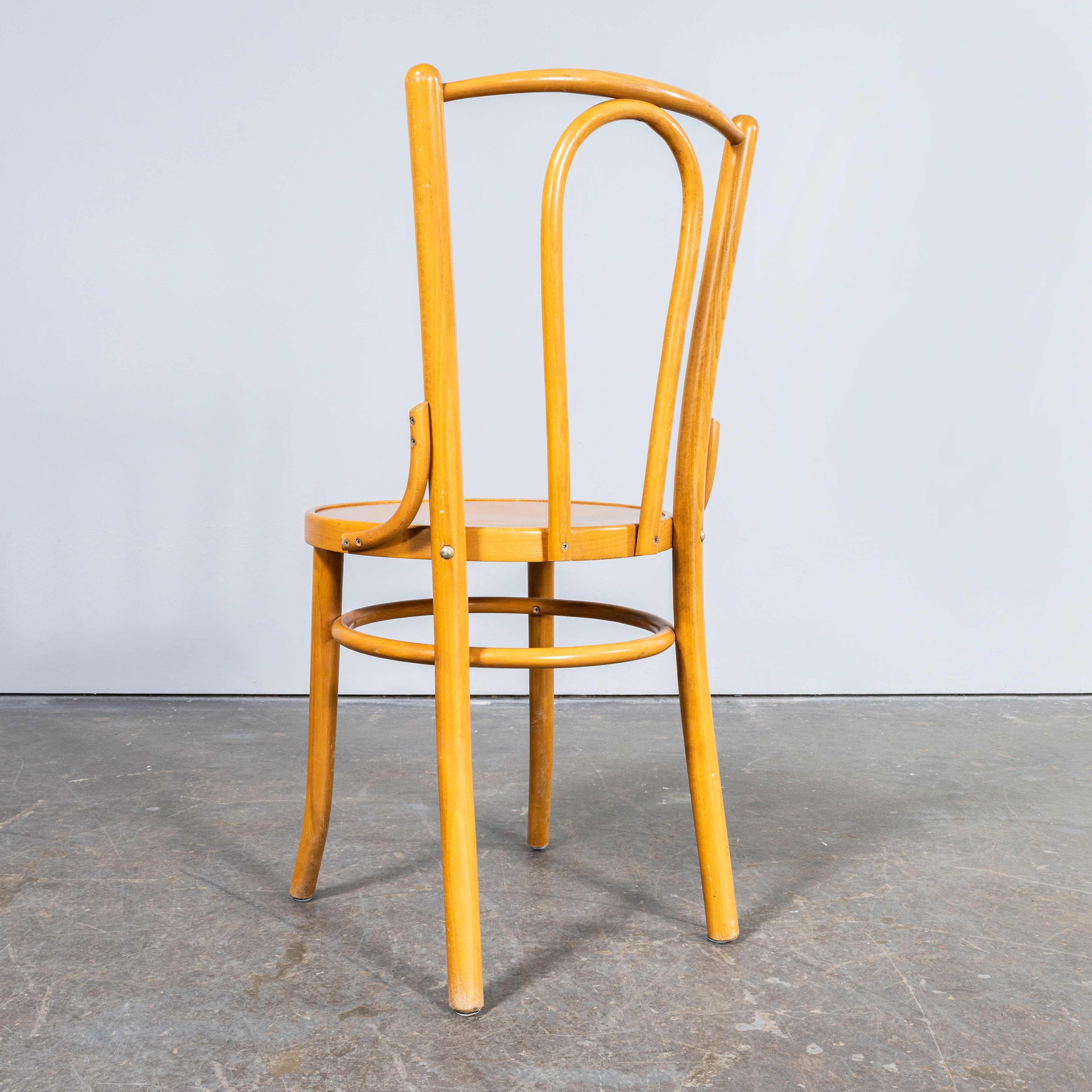 Sedie a cerchio in legno di Bentwood Honey Beeche degli anni '70 - Grande quantità disponibile in vendita 2