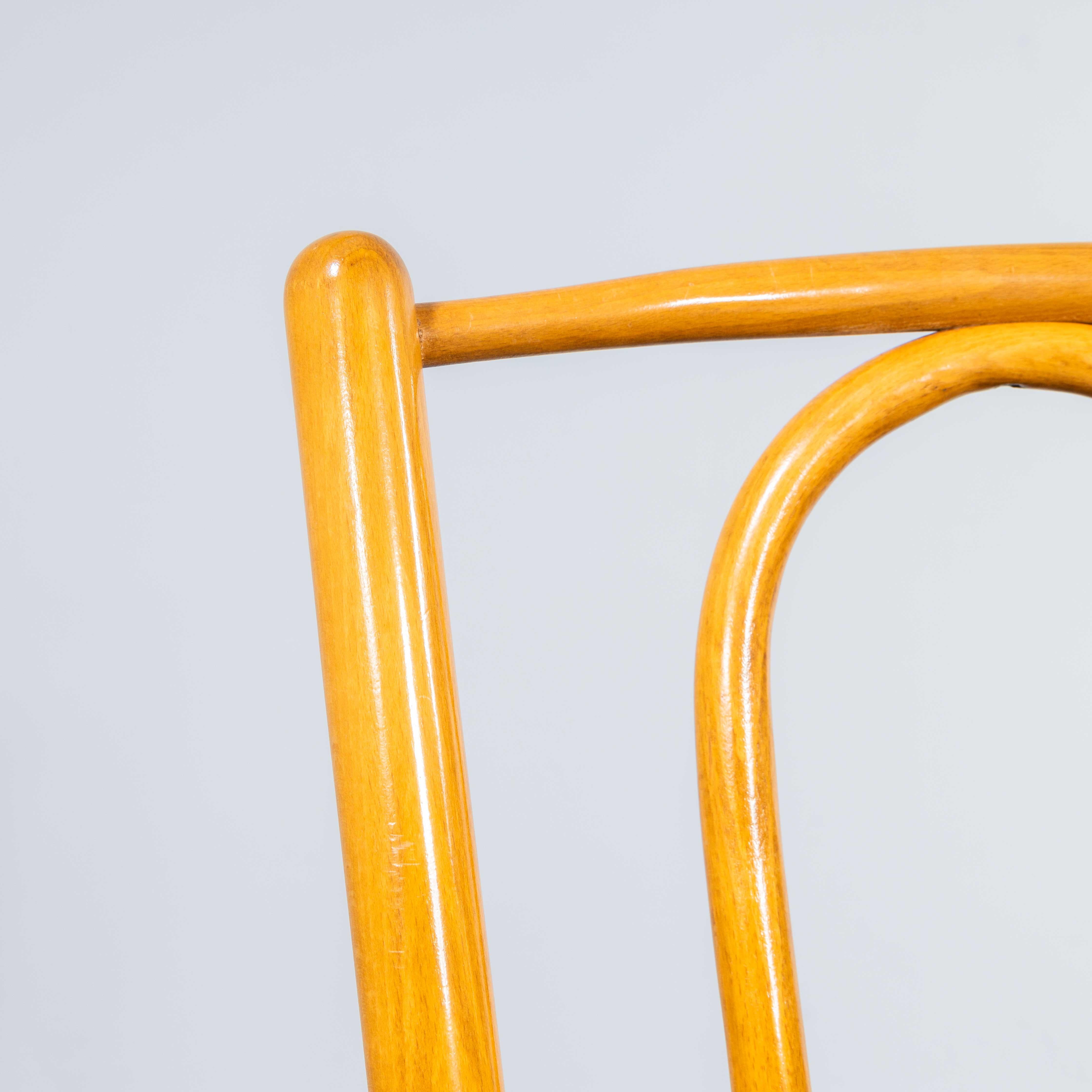 Sedie a cerchio in legno di Bentwood Honey Beeche degli anni '70 - Grande quantità disponibile in vendita 3