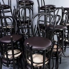 1970's Bentwood Hoopback Upholstered Dining Chairs