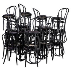 1970's Bentwood Hoopback Upholstered Dining Chairs