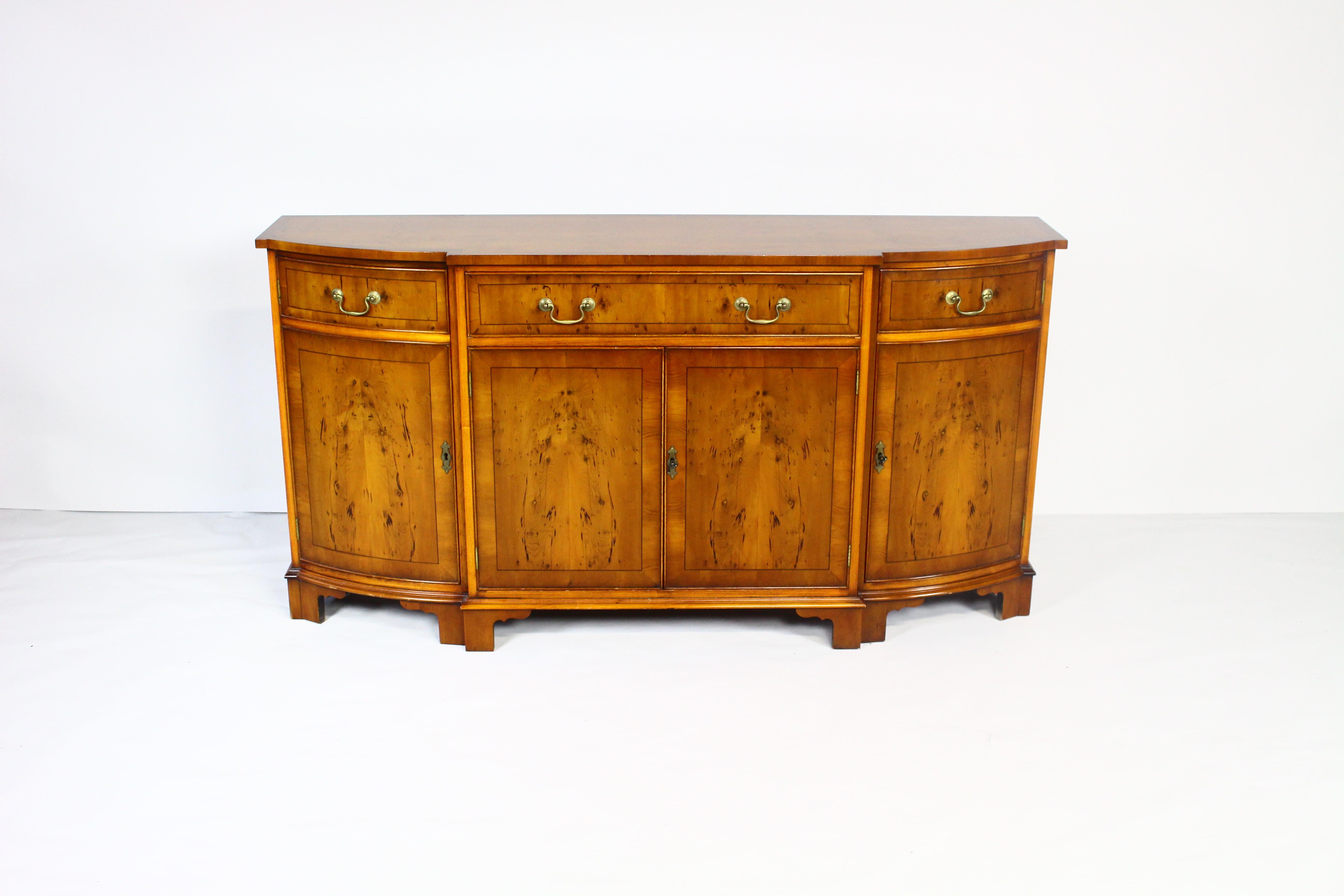 20th Century 1970s Bevan Funnell Reprodux Yew Sideboard