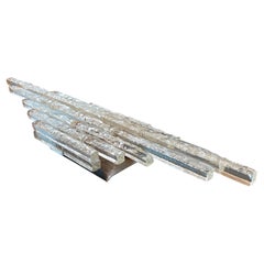 1970s Big Poliarte Modernist Murano Glass Wall Sconce
