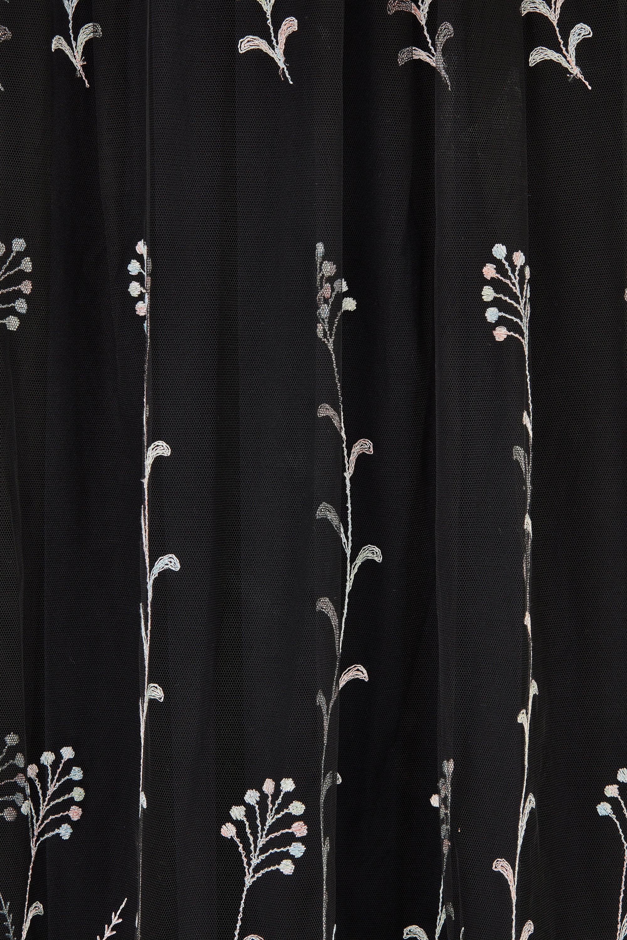 1970er Bill Gibb Black Jersey Floral Four-Piece Ensemble im Angebot 5