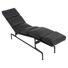 1970s Billy Wilder Eames Chaise w/ New Black Leather