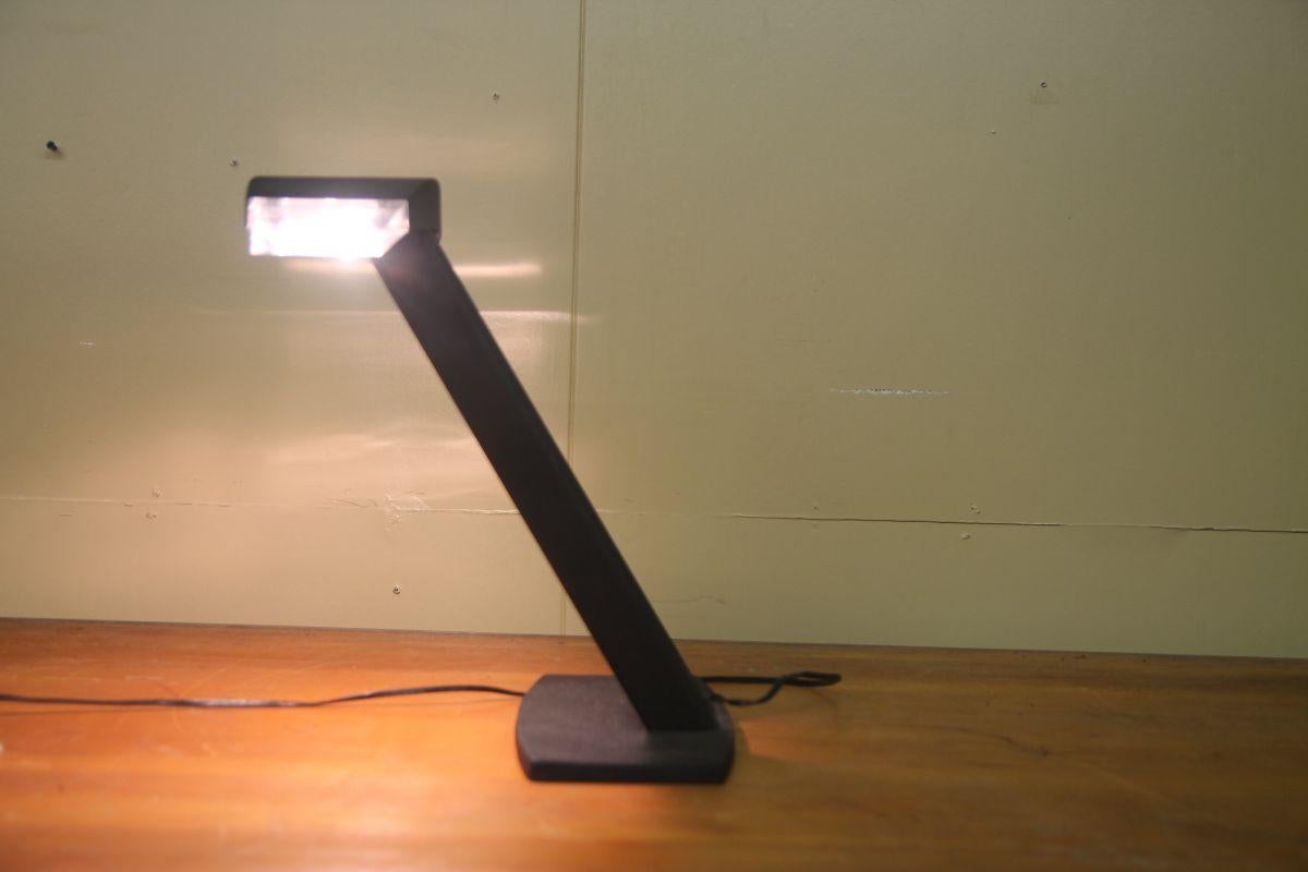 Late 20th Century 1970's Black and Acrylic Desk Lamp For Sale
