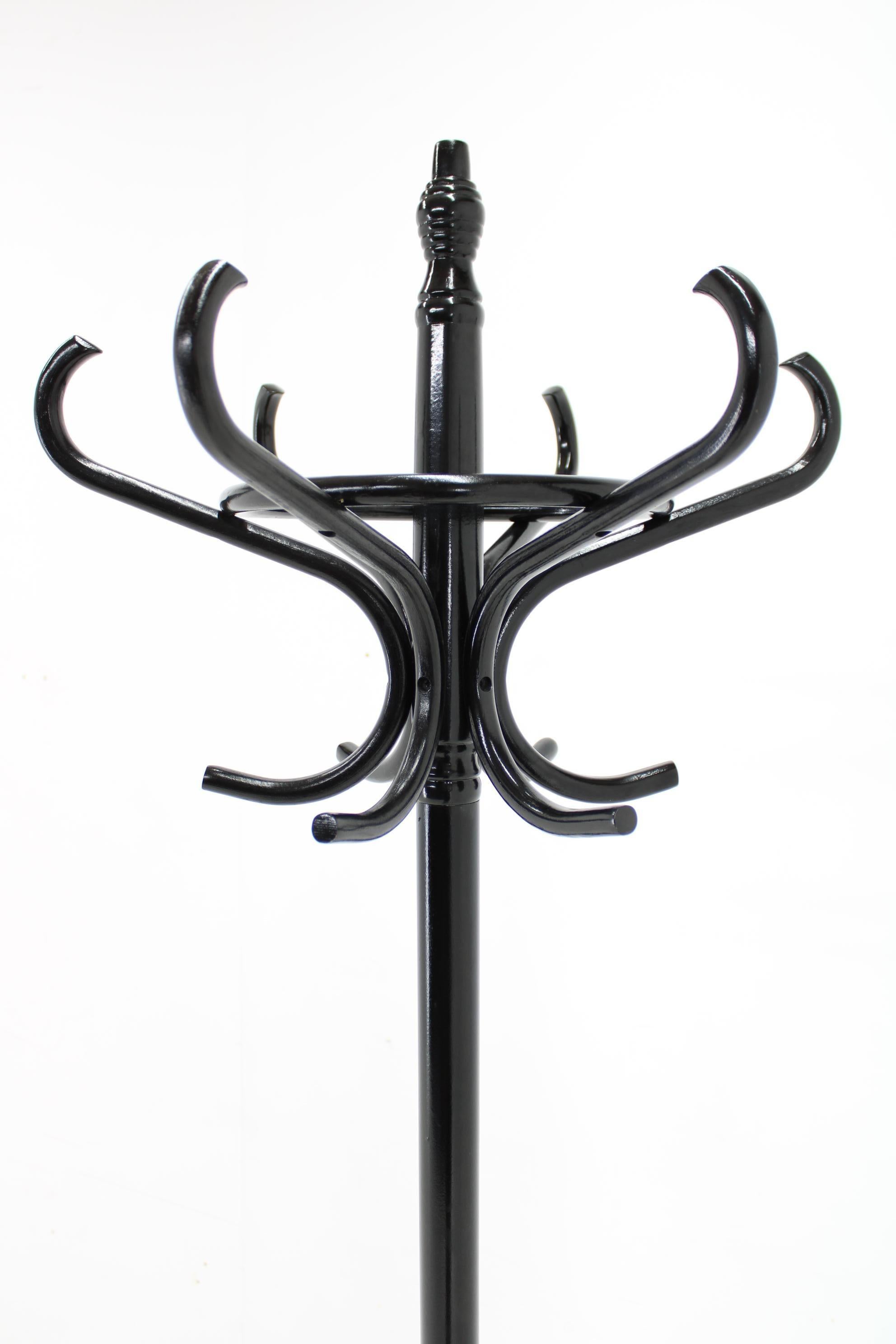 Late 20th Century 1970s Black Bentwood Coat Hanger by TON , Czechoslovakia For Sale