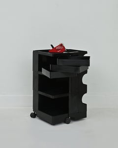 1970s Black Boby Trolley by Joe Colombo for Bieffeplast