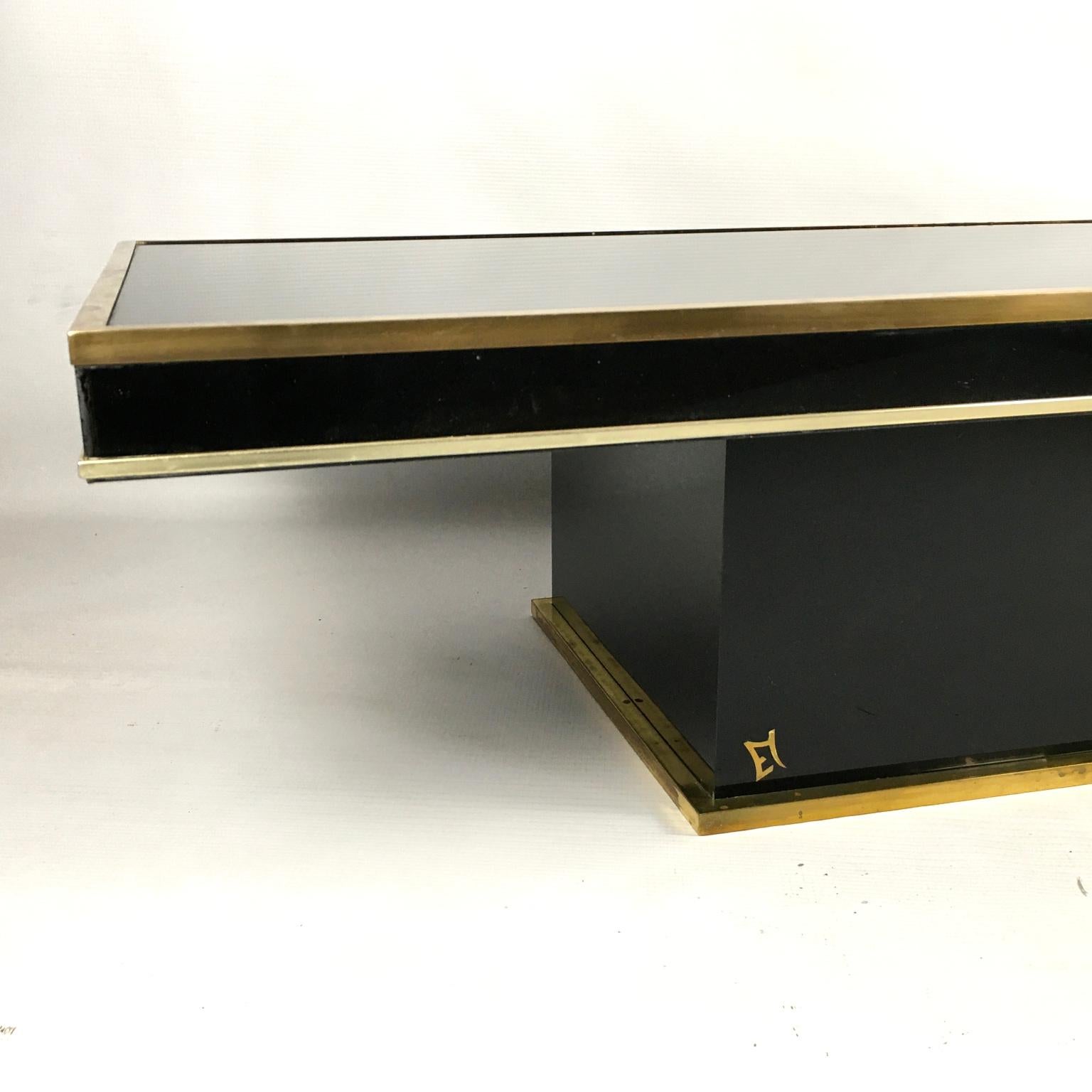 French 1970s Eric Maville Coffee Table for Maison Romeo, France
