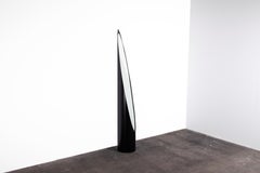 1970s Black Italian "Unghia" 'Nail' / Lipstick Floor Mirror by Rodolfo Benetto