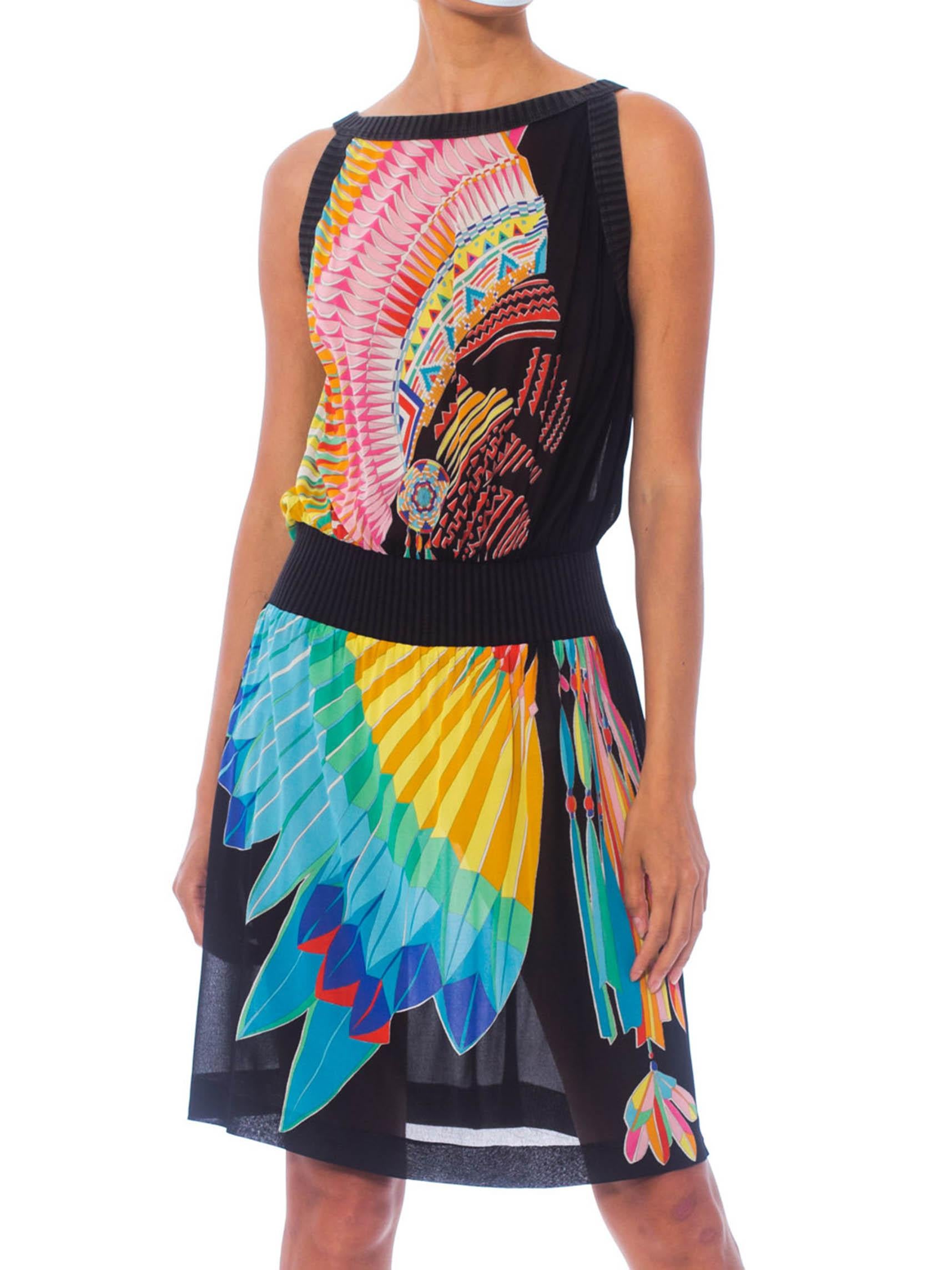 native american print dress