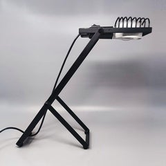 1970s Sintesi Table Lamp by Ernesto Gismondi, Black, Made in Italy