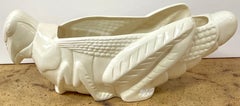 1970s Blanc de Chine Figural Grasshopper Jardiniere/Planter