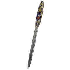 1970s Blue Cloisonné Letter Opener