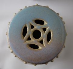 1970s Blue-Purple Song Tradition Ceramic Stools