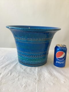 1970s Blue Rimini Flavia Montelupo Bitossi Vase