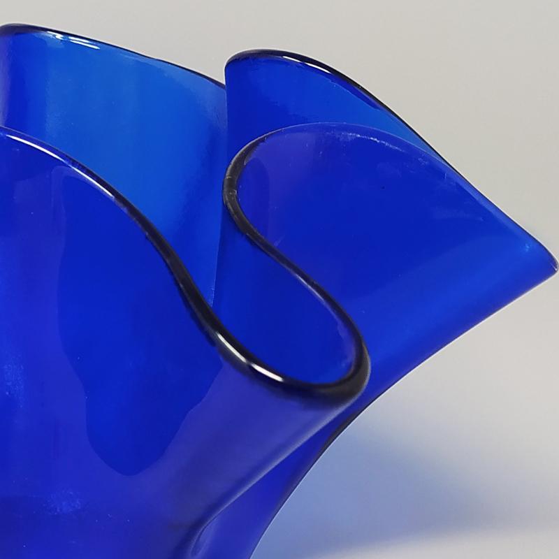 Metà XX secolo Vaso blu anni '70 