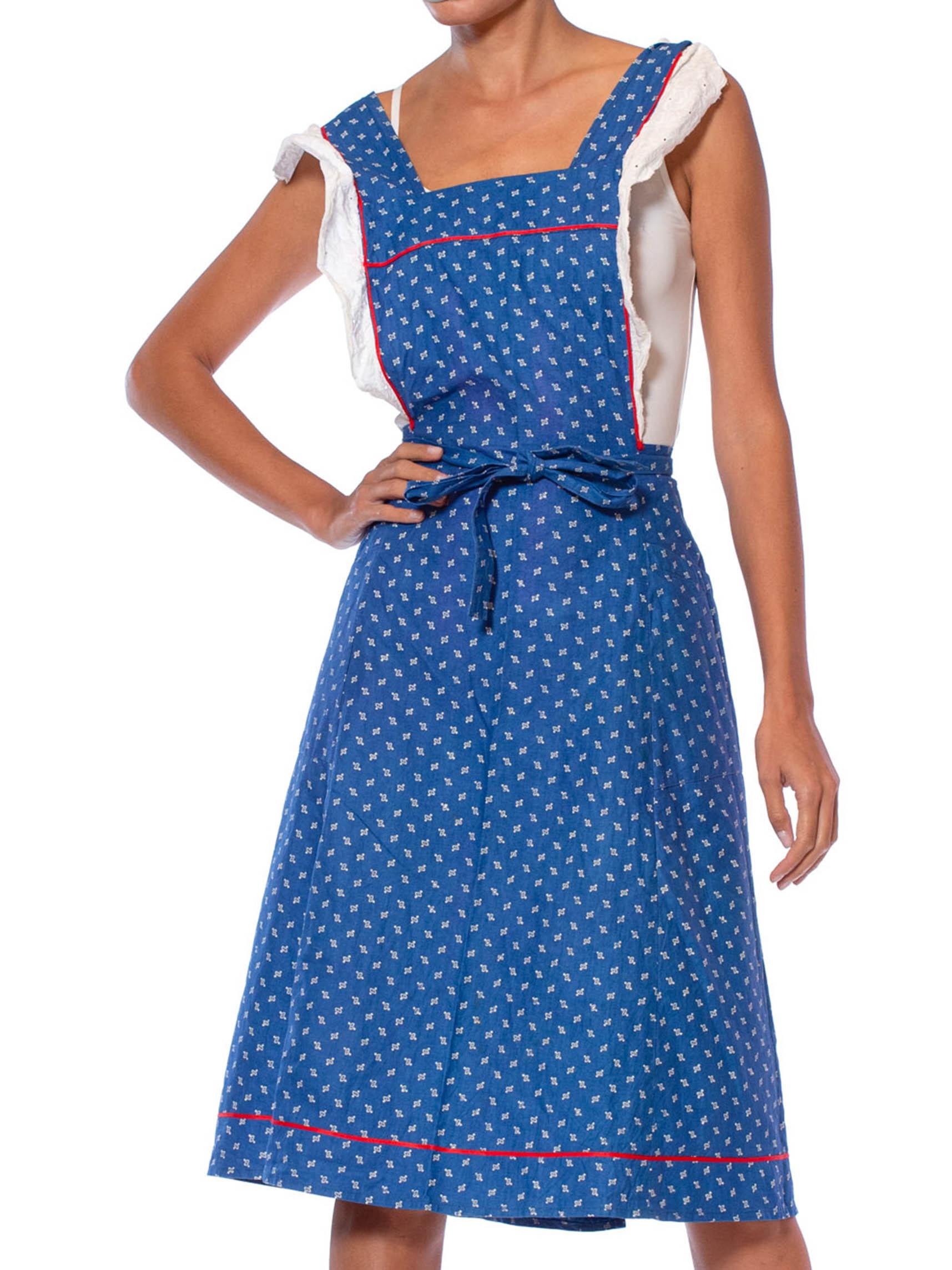 white pinafore apron