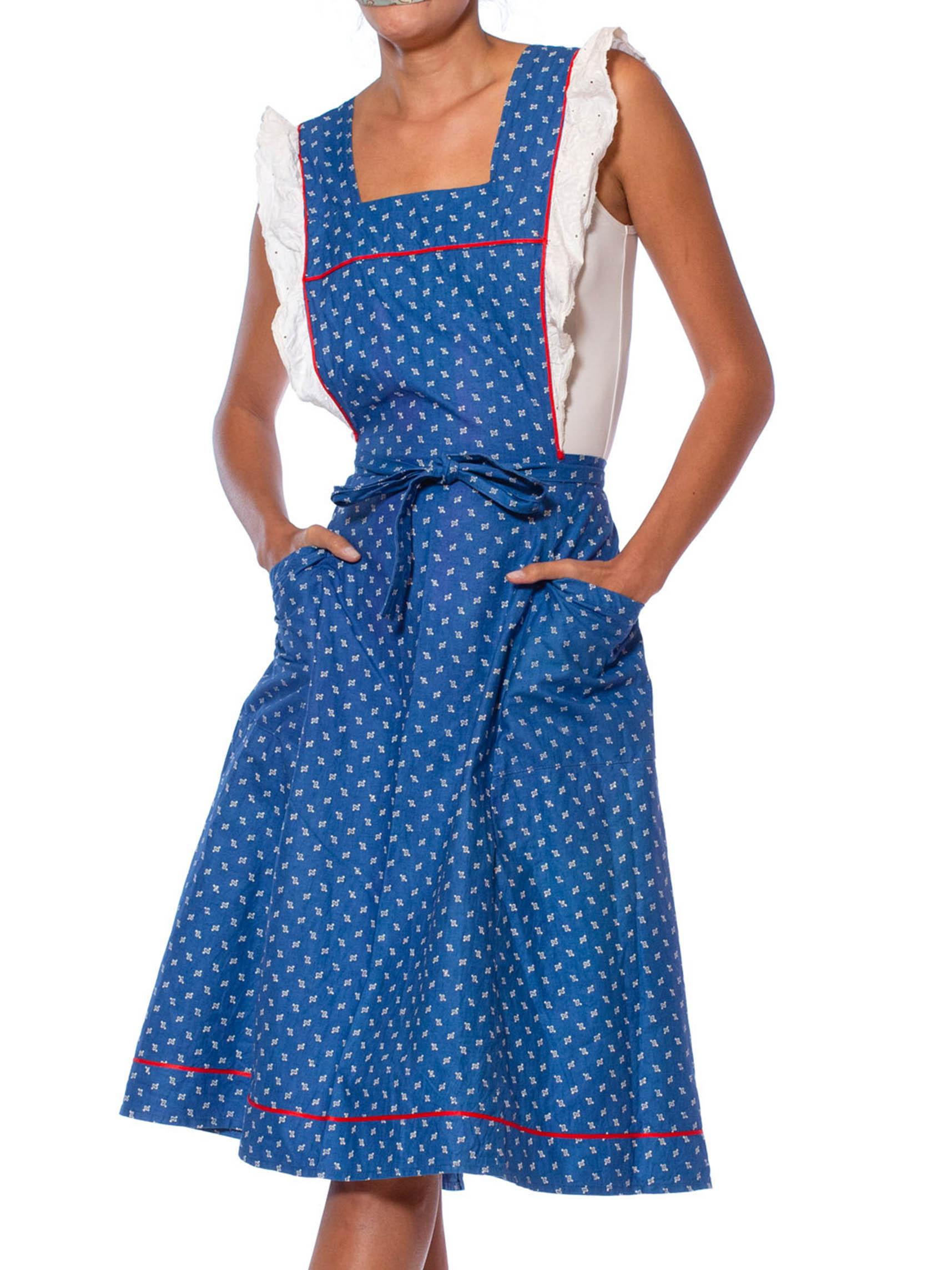 blue apron dress