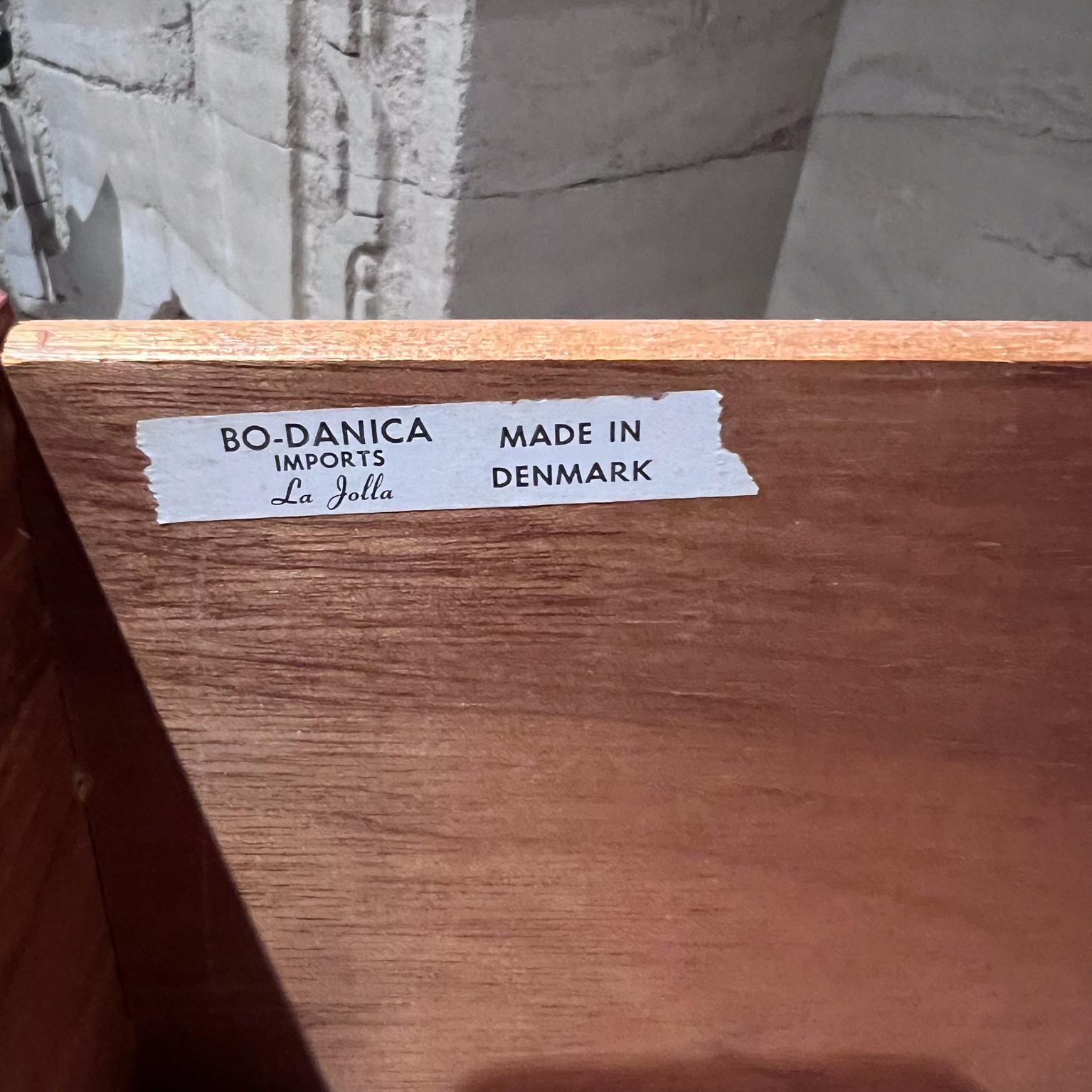  1970s Bo-Danica La Jolla Teak Dresser Brass Pulls Denmark For Sale 4